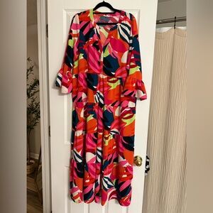 Michelle McDowell Colorful Patterned Dress